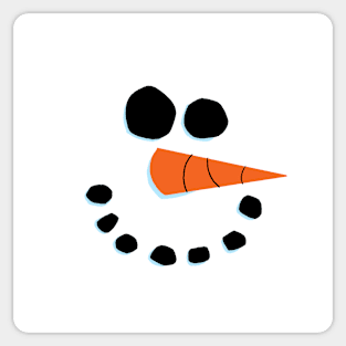 Smiling Snowman Sticker